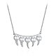 Crescent moon pendant Celestial jewelry on a pristine white background of small image