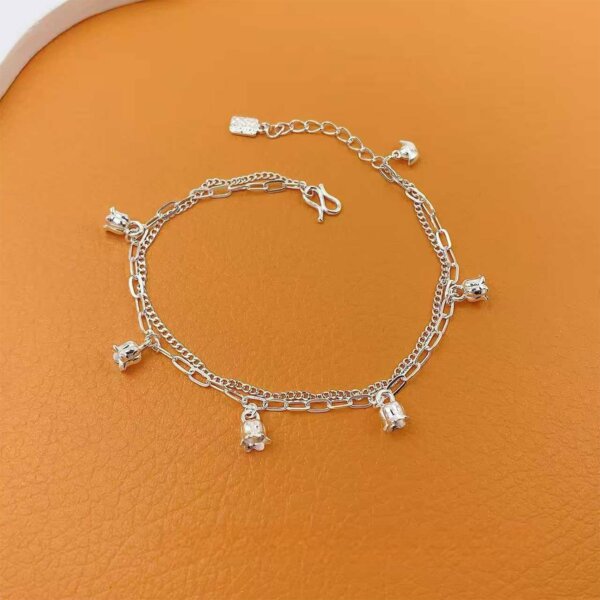 Orchid Bracelet in Sterling Silver
