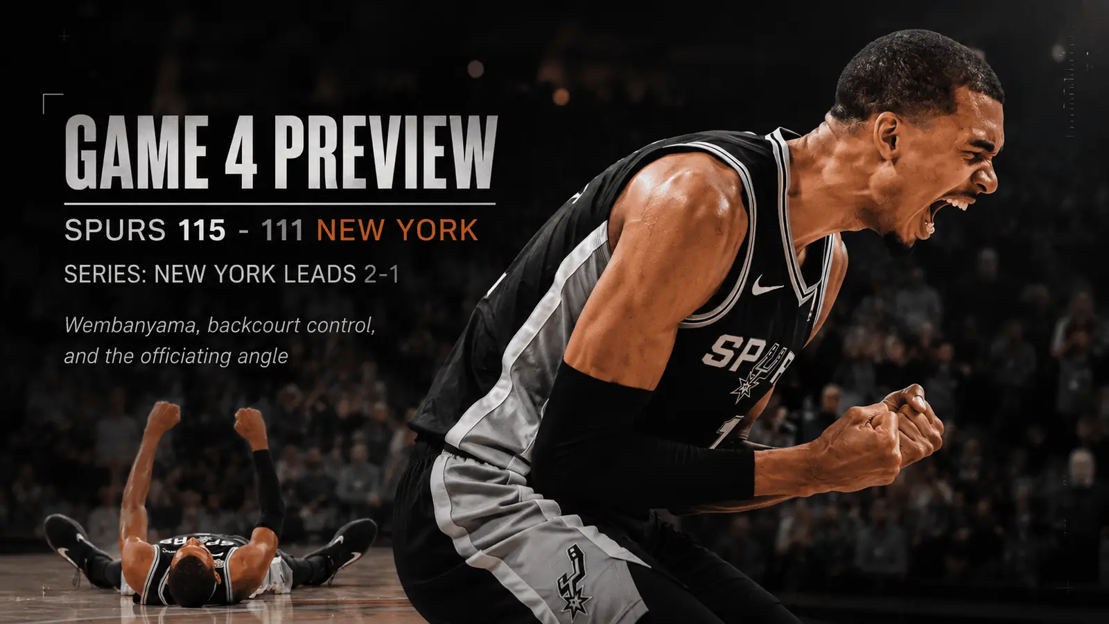 Spurs vs New York Game 4 Preview: Wembanyama, Two Guard Control and the Officiating... Basketball feature image