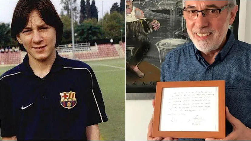 Messi got his first contract with FC Barcelona>
    width=