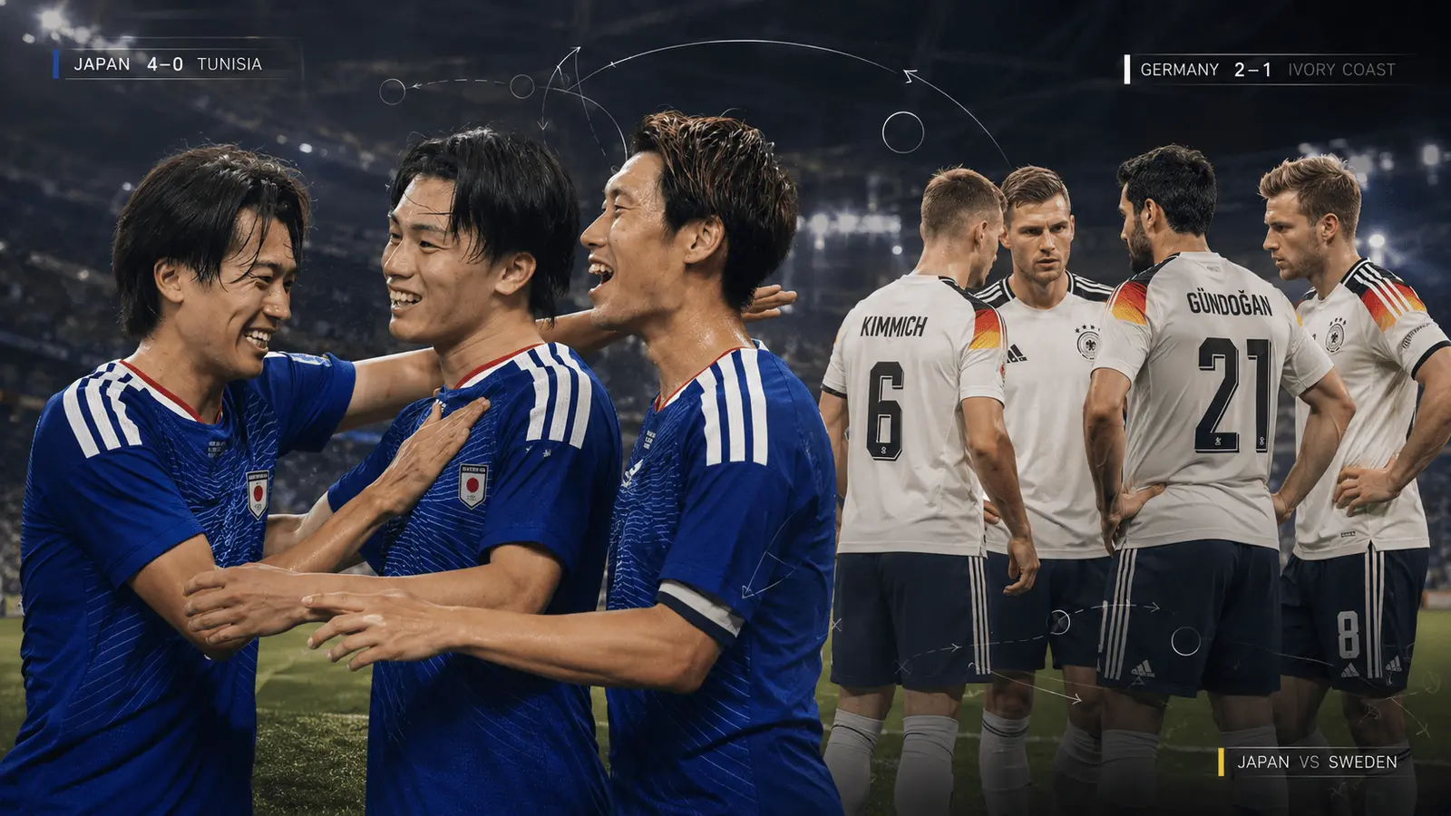 Japan’s System Test, Germany’s Grit and Sweden’s Survival Maths Soccer feature image