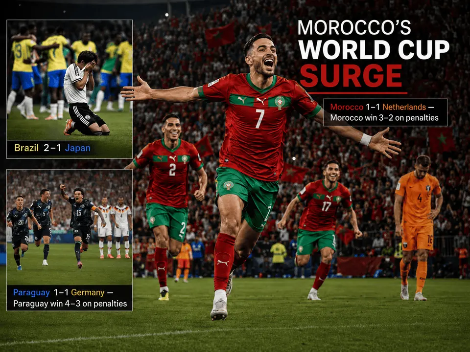 Morocco’s World Cup Surge: How the Netherlands and Germany Lost Control Soccer article thumbnail