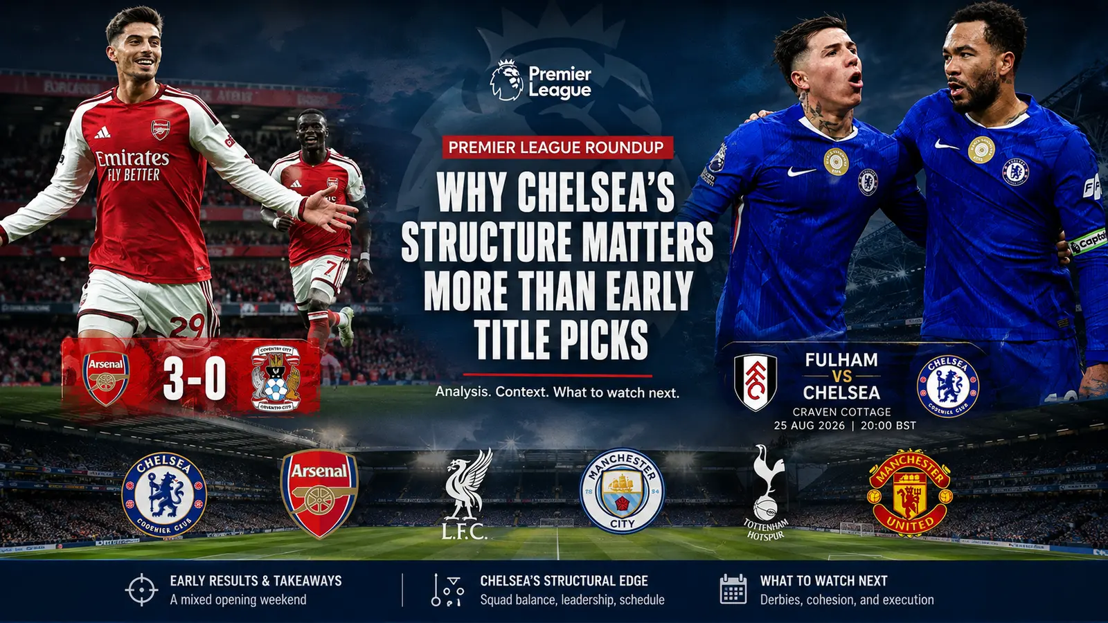 Premier League Roundup: Why Chelsea’s Structure Matters More Than Early Title Picks - Soccer feature image