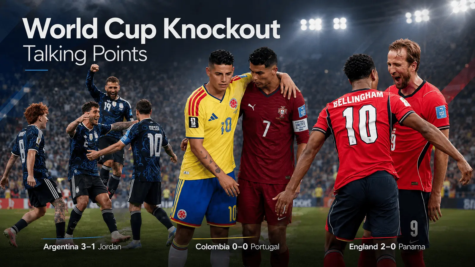 World Cup Knockout Talking Points: Colombia’s Threat, England’s Flaws and the Drama of the last one of best-performing third-placed team Soccer feature image