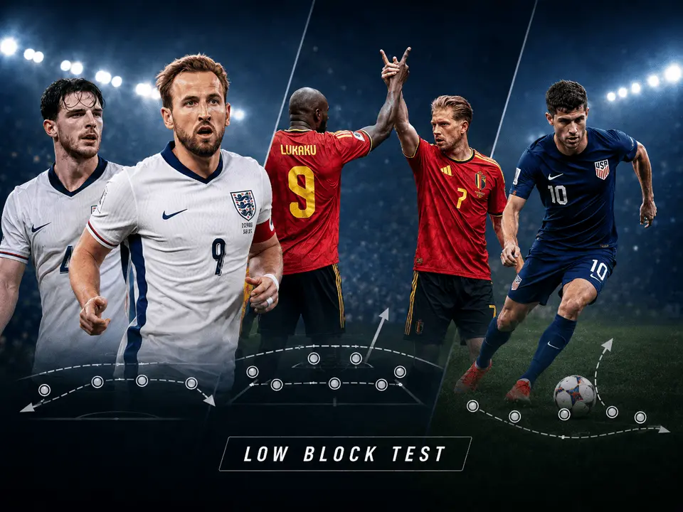 World Cup Knockout Preview: England, Belgium and USA Face the Low Block Test Soccer article thumbnail