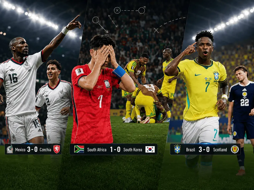 World Cup Trends: South Africa Punish Korea, Mexico Ride the Host Wave and Brazil Build Deep Matrix Soccer article thumbnail