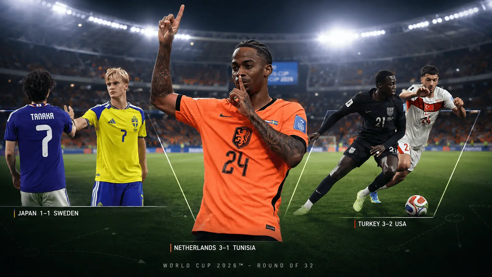 World Cup Round of 32 Preview: Japan Challenge Brazil as USA, Netherlands and Germany are Facing Formidable Opponents Soccer feature image