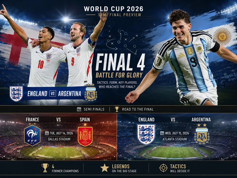 World Cup Semi Final Preview: England vs Argentina, France vs Spain Tactical Analysis Soccer article thumbnail