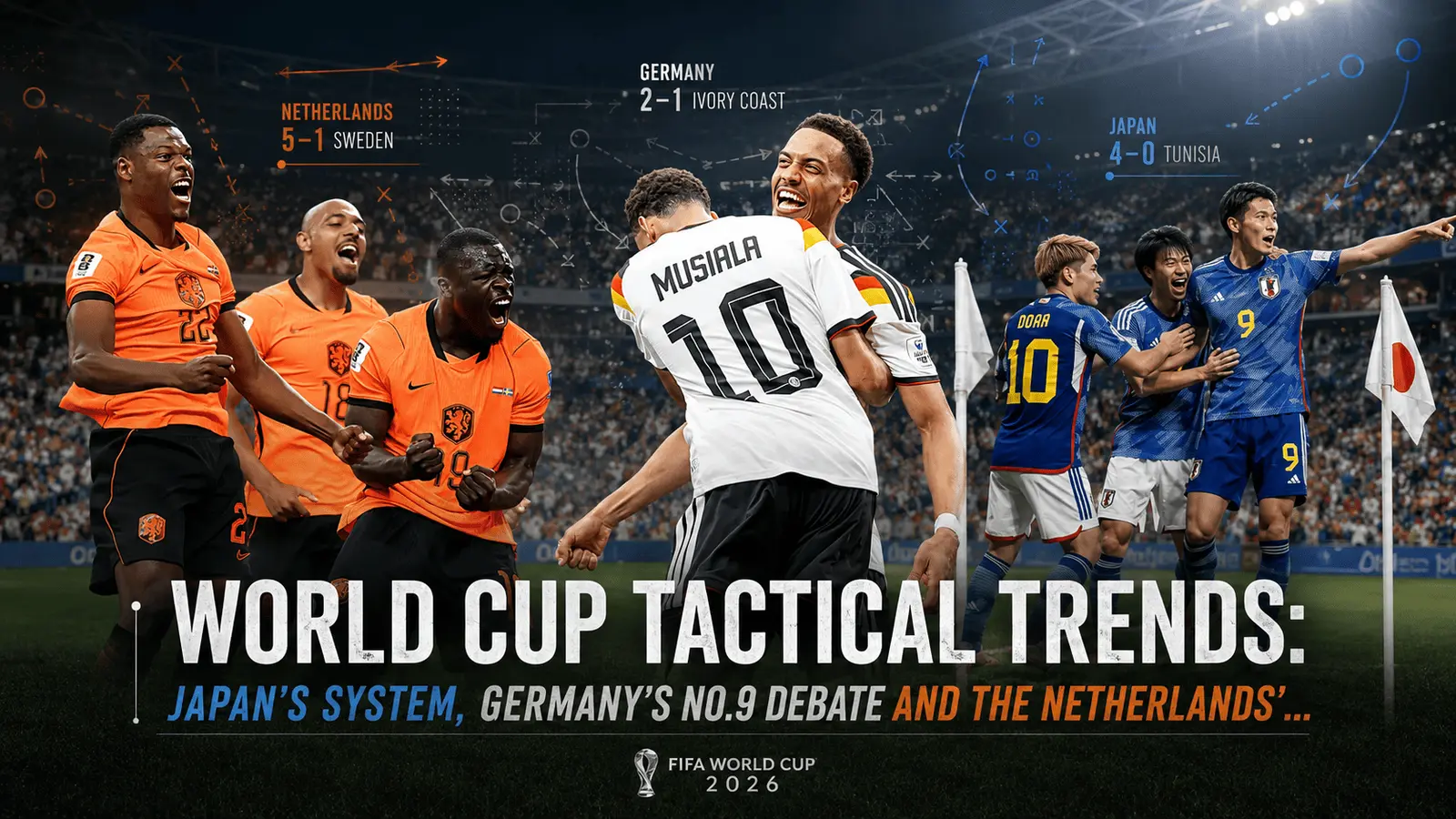World Cup Tactical Trends: Japan’s System, Germany’s No.9 Debate and the Netherlands’ Control Soccer feature image