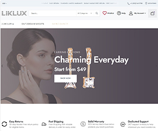shopping at liklux.com trustworth online marketplace for jewelry and hair accessories
